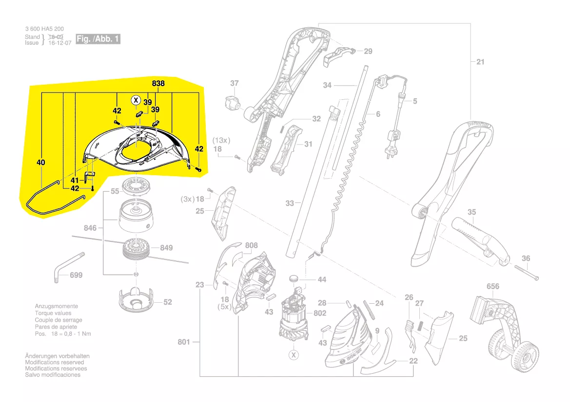 capot de protection réf. 1 600 A00 4T7 BOSCH